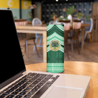 Personalised Tonga Saineha High School Skinny Tumbler Polynesian Ngatu Tribal LT9 - Polynesian Pride