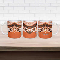 Personalised Tonga Tailulu College Ceramic Mug Polynesian Ngatu Tribal - Polynesian Pride