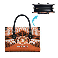 Personalised Tonga Tailulu College Leather Bag Polynesian Ngatu Tribal - Polynesian Pride