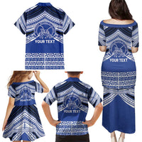 Personalised Tonga Taufa'ahau Pilolevu College Family Matching Puletasi and Hawaiian Shirt Polynesian Ngatu Tribal LT9 - Polynesian Pride