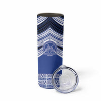 Personalised Tonga Taufa'ahau Pilolevu College Skinny Tumbler Polynesian Ngatu Tribal LT9 - Polynesian Pride