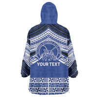 Personalised Tonga Taufa'ahau Pilolevu College Wearable Blanket Hoodie Polynesian Ngatu Tribal LT9 - Polynesian Pride