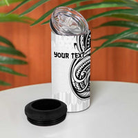 Hawaii and Japanese Culture Personalised 4 in 1 Can Cooler Tumbler With Polynesian Tribal Tattoo Style LT9 - Polynesian Pride