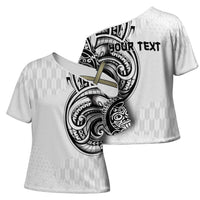 Hawaii and Japanese Culture Personalised Cross Shoulder Shirt With Polynesian Tribal Tattoo Style LT9 - Polynesian Pride