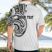 Hawaii and Japanese Culture Personalised Hawaiian Shirt With Polynesian Tribal Tattoo Style LT9 - Polynesian Pride