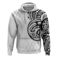 Hawaii and Japanese Culture Personalised Hoodie With Polynesian Tribal Tattoo Style LT9 Pullover Hoodie White - Polynesian Pride