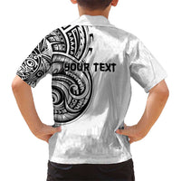 Hawaii and Japanese Culture Personalised Kid Hawaiian Shirt With Polynesian Tribal Tattoo Style LT9 - Polynesian Pride