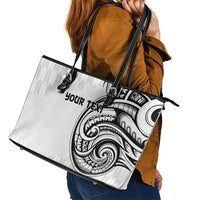 Hawaii and Japanese Culture Personalised Leather Tote Bag With Polynesian Tribal Tattoo Style LT9 - Polynesian Pride
