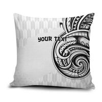 Hawaii and Japanese Culture Personalised Pillow Cover With Polynesian Tribal Tattoo Style LT9 White - Polynesian Pride