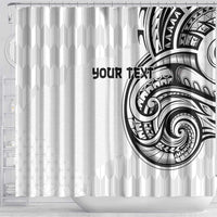 Hawaii and Japanese Culture Personalised Shower Curtain With Polynesian Tribal Tattoo Style LT9 - Polynesian Pride