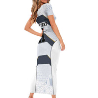 Japan Pacific Rugby 2022-23 Custom Family Matching Short Sleeve Bodycon Dress and Hawaiian Shirt Black Sakura Japanese Wave Pattern