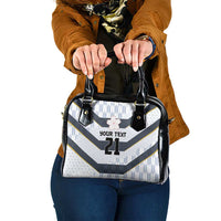 Japan Pacific Rugby 2022-23 Custom Shoulder Handbag Black Sakura Japanese Wave Pattern