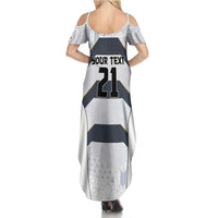 Japan Pacific Rugby 2022-23 Custom Summer Maxi Dress Black Sakura Japanese Wave Pattern