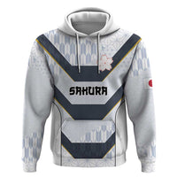 Japan Pacific Rugby 2022-23 Custom Zip Hoodie Black Sakura Japanese Wave Pattern