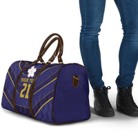 Japan Pacific Rugby 2022-23 Custom Travel Bag Blue Sakura Japanese Wave Pattern - Polynesian Pride