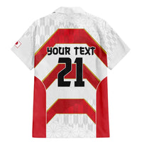Japan Pacific Rugby 2022-23 Custom Family Matching Mermaid Dress and Hawaiian Shirt Red Sakura Japanese Wave Pattern LT9 - Polynesian Pride
