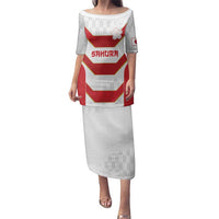 Japan Pacific Rugby 2022-23 Custom Family Matching Puletasi and Hawaiian Shirt Red Sakura Japanese Wave Pattern