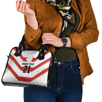 Japan Pacific Rugby 2022-23 Custom Shoulder Handbag Red Sakura Japanese Wave Pattern