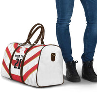 Japan Pacific Rugby 2022-23 Custom Travel Bag Red Sakura Japanese Wave Pattern - Polynesian Pride