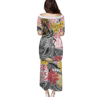 Japanese Samurai Warrior Family Matching Puletasi and Hawaiian Shirt Colorful Polynesian Tattoo Style LT9 - Polynesian Pride