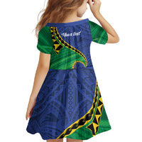 Solomon Islands Independence Day 1978 Personalised Family Matching Off Shoulder Maxi Dress and Hawaiian Shirt Polynesian Pattern with Flag Style LT9 - Polynesian Pride