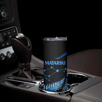Matariki New Zealand Skinny Tumbler Maori Manaia with Paua Shell - Blue LT9 - Polynesian Pride