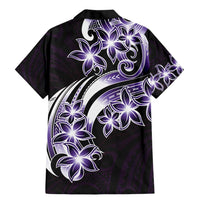 Plumeria Tribal Tattoo Family Matching Mermaid Dress and Hawaiian Shirt Purple Polynesian Pattern LT9 - Polynesian Pride