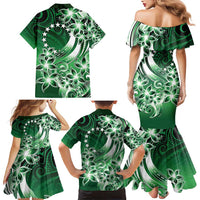Cook Islands Tattoo Family Matching Mermaid Dress and Hawaiian Shirt Plumeria Polynesian Pattern LT9 - Polynesian Pride