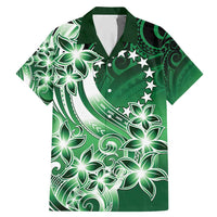 Cook Islands Tattoo Family Matching Mermaid Dress and Hawaiian Shirt Plumeria Polynesian Pattern LT9 Dad's Shirt - Short Sleeve Green - Polynesian Pride