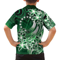 Cook Islands Tattoo Family Matching Off Shoulder Short Dress and Hawaiian Shirt Plumeria Polynesian Pattern LT9 - Polynesian Pride