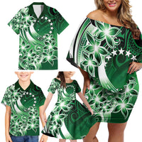 Cook Islands Tattoo Family Matching Off Shoulder Short Dress and Hawaiian Shirt Plumeria Polynesian Pattern LT9 - Polynesian Pride