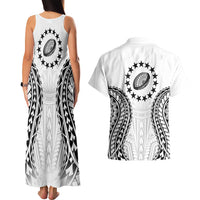 World Rugby Cook Islands Couples Matching Tank Maxi Dress and Hawaiian Shirt Kukis Make History LT9 - Polynesian Pride