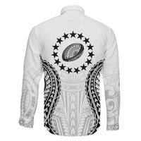 World Rugby Cook Islands Family Matching Long Sleeve Bodycon Dress and Hawaiian Shirt Kukis Make History LT9 - Polynesian Pride