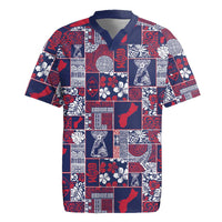 Guam Felis Pasgua Rugby Jersey Pacific Patchwork Xmas Vibes - Polynesian Pride