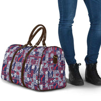 Guam Felis Pasgua Travel Bag Pacific Patchwork Xmas Vibes - Polynesian Pride