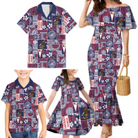 Manuia le Kerisimasi American Samoa Family Matching Mermaid Dress and Hawaiian Shirt Pacific Patchwork Xmas Vibes LT9 - Polynesian Pride