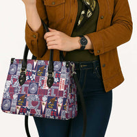 Manuia le Kerisimasi American Samoa Leather Bag Pacific Patchwork Xmas Vibes - Polynesian Pride