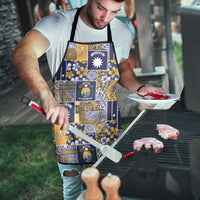 Ekamawir omo Nauru Apron Pacific Patchwork Xmas Vibes - Polynesian Pride