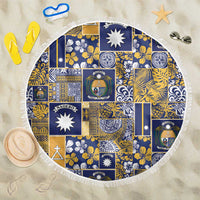 Ekamawir omo Nauru Beach Blanket Pacific Patchwork Xmas Vibes - Polynesian Pride