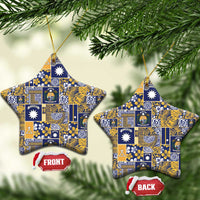 Ekamawir omo Nauru Ceramic Ornament Pacific Patchwork Xmas Vibes - Polynesian Pride