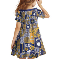 Ekamawir omo Nauru Family Matching Long Sleeve Bodycon Dress and Hawaiian Shirt Pacific Patchwork Xmas Vibes LT9 - Polynesian Pride