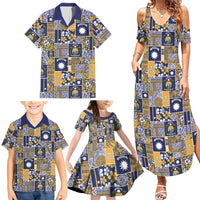Ekamawir omo Nauru Family Matching Summer Maxi Dress and Hawaiian Shirt Pacific Patchwork Xmas Vibes LT9 - Polynesian Pride
