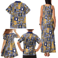 Ekamawir omo Nauru Family Matching Tank Maxi Dress and Hawaiian Shirt Pacific Patchwork Xmas Vibes LT9 - Polynesian Pride