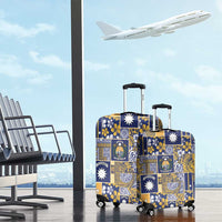 Ekamawir omo Nauru Luggage Cover Pacific Patchwork Xmas Vibes - Polynesian Pride