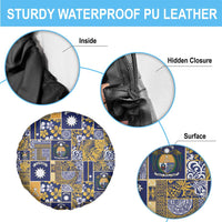 Ekamawir omo Nauru Spare Tire Cover Pacific Patchwork Xmas Vibes - Polynesian Pride