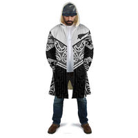 New Zealand Black Fern Custom Cloak Maori Tukutuku Black-white Motif LT9 - Polynesian Pride
