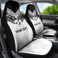 New Zealand Koru Fern Custom Car Seat Cover Simple Taniko Motif LT9 - Polynesian Pride