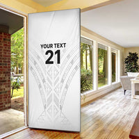 New Zealand Koru Fern Custom Door Cover Simple Taniko Motif LT9 - Polynesian Pride