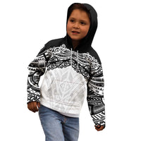 New Zealand Koru Fern Custom Kid Hoodie Simple Taniko Motif LT9 - Polynesian Pride