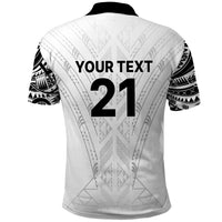 New Zealand Koru Fern Custom Polo Shirt Simple Taniko Motif LT9 - Polynesian Pride